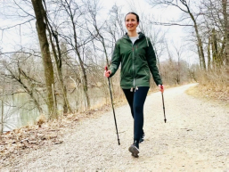 Johanna Brunnbauer im Medical Nordic-Walking Kurs